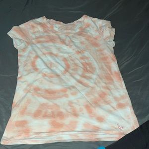 Justice pink tie-dye girl casual T-shirt